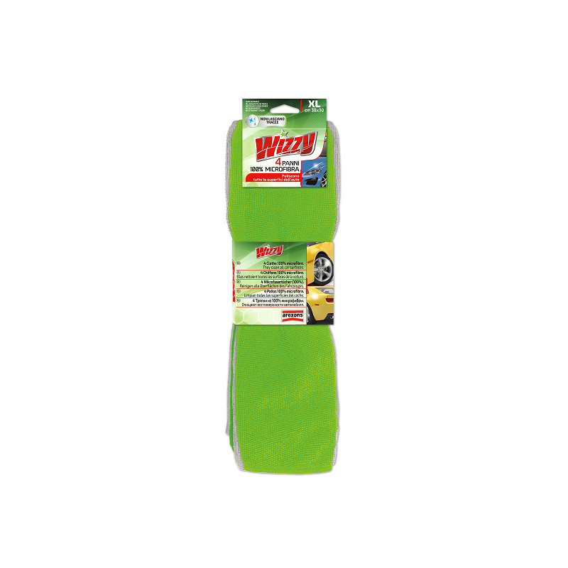 WIZZY 4 100% MICROFIBRE CLOTHS