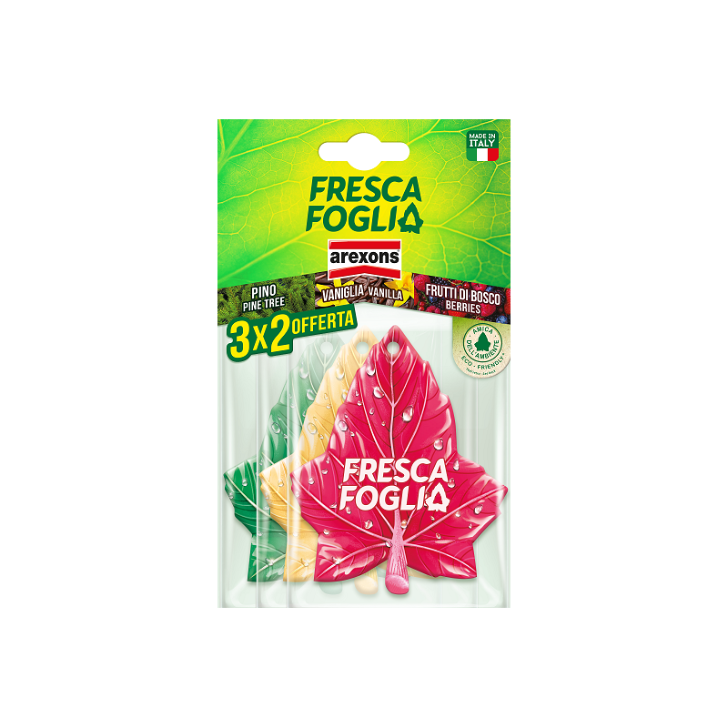 FRESCA FOGLIA TRIS PINEWOOD VANILLA RED FRUITS