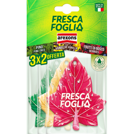 FRESCA FOGLIA TRIS PINEWOOD VANILLA RED FRUITS